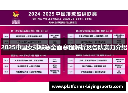 2025中国女排联赛全面赛程解析及各队实力介绍