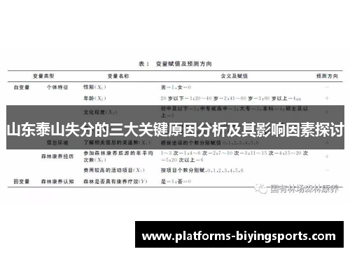 山东泰山失分的三大关键原因分析及其影响因素探讨