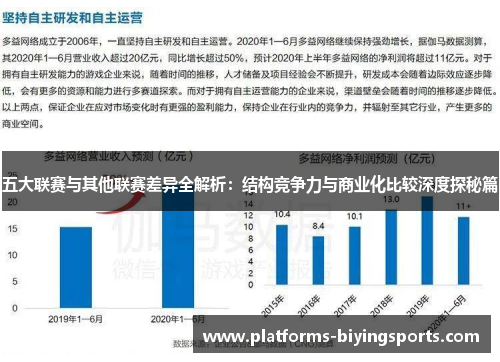 五大联赛与其他联赛差异全解析：结构竞争力与商业化比较深度探秘篇