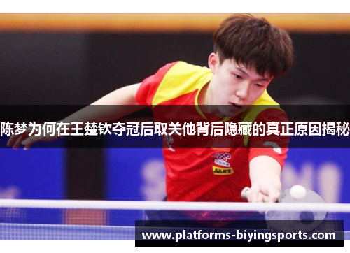 陈梦为何在王楚钦夺冠后取关他背后隐藏的真正原因揭秘 陈梦为何在王楚钦夺冠后取关他背后隐藏的真正原因揭秘