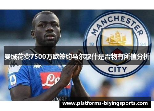 曼城花费7500万欧签约马尔穆什是否物有所值分析